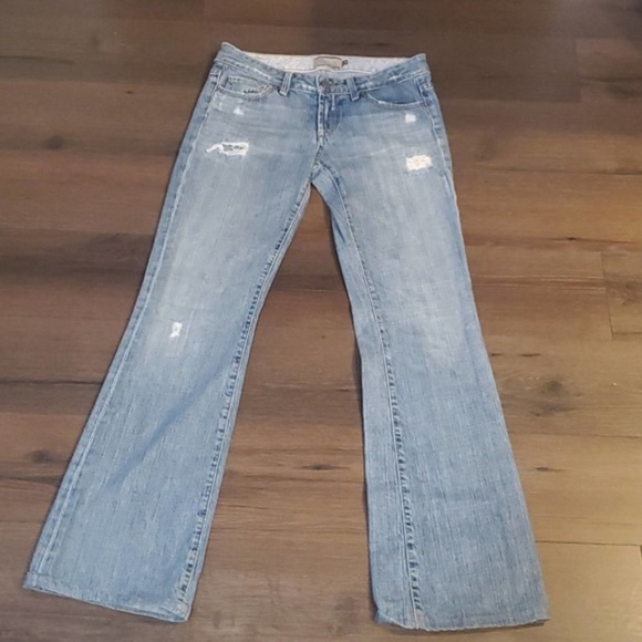 Paige Hollywood Hills Destroyed Bootcut Jeans - Picture 1 of 10